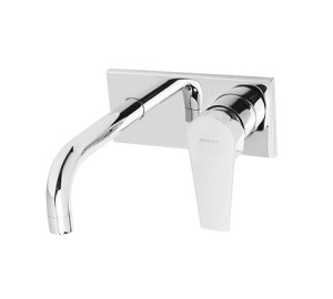 Monomando de lavabo empotrado caño 16 cm